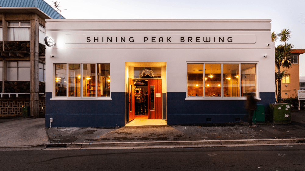 Shining Peak Brewing in New Plymouth, Taranaki.
