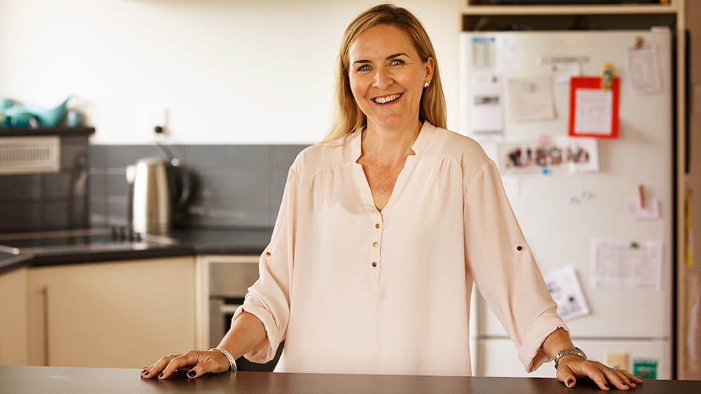 Steph in her kitchen says its a no brainer to go with gas